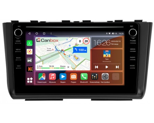 Hyundai Creta 2 (2021-2022) (матовая) Canbox H-Line 7896-10-2526 на Android 10 (4G-SIM, 3/32, DSP, QLed) С крутилками