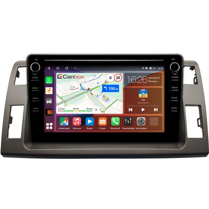 Штатная магнитола Toyota Estima 3, Previa 3 (XR50) (2006-2019) Canbox H-Line 7896-10-594 на Android 10 (4G-SIM, 3/32, DSP, QLed) С крутилками