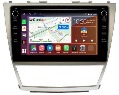 Toyota Camry XV40 (2006-2011) Canbox H-Line 7896-1063 на Android 10 (4G-SIM, 3/32, DSP, QLed) С крутилками
