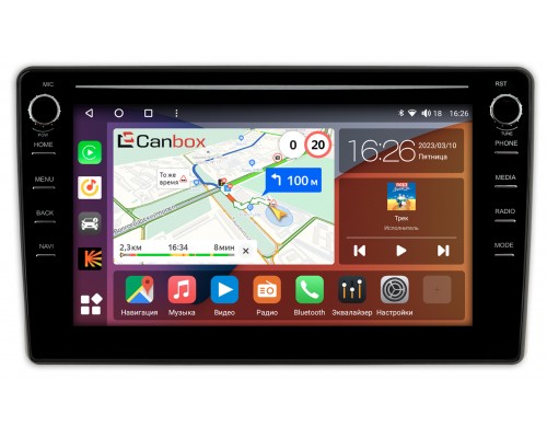 Toyota Wish II 2009-2017 Canbox H-Line 7896-1066 на Android 10 (4G-SIM, 3/32, DSP, QLed) С крутилками