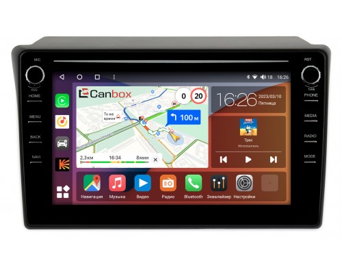 Toyota Hilux Surf VI 1995-2002 Canbox H-Line 7896-1084 на Android 10 (4G-SIM, 3/32, DSP, QLed) С крутилками