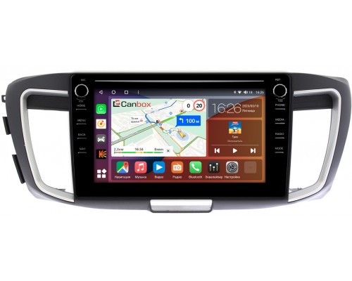 Honda Accord 9 (2012-2019) Canbox H-Line 7897-10-1156 на Android 10 (4G-SIM, 4/64, DSP, QLed) С крутилками