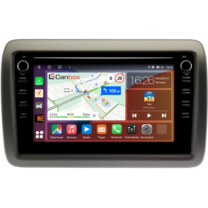 Штатная магнитола Toyota Crown (S170) (1999-2007) Canbox H-Line 7898-10-1188 на Android 10 (4G-SIM, 6/128, DSP, QLed) С крутилками