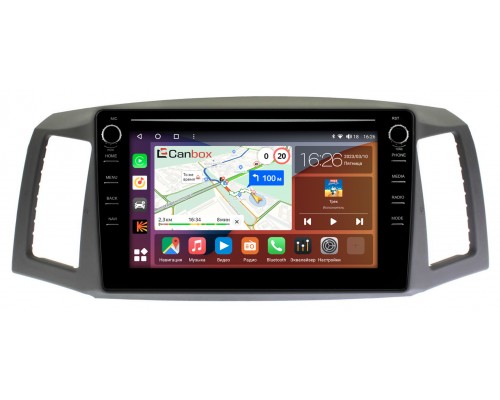 Jeep Grand Cherokee 3 (WK) (2004-2007) (руль слева) Canbox H-Line 7898-10-1193 на Android 10 (4G-SIM, 6/128, DSP, QLed) С крутилками