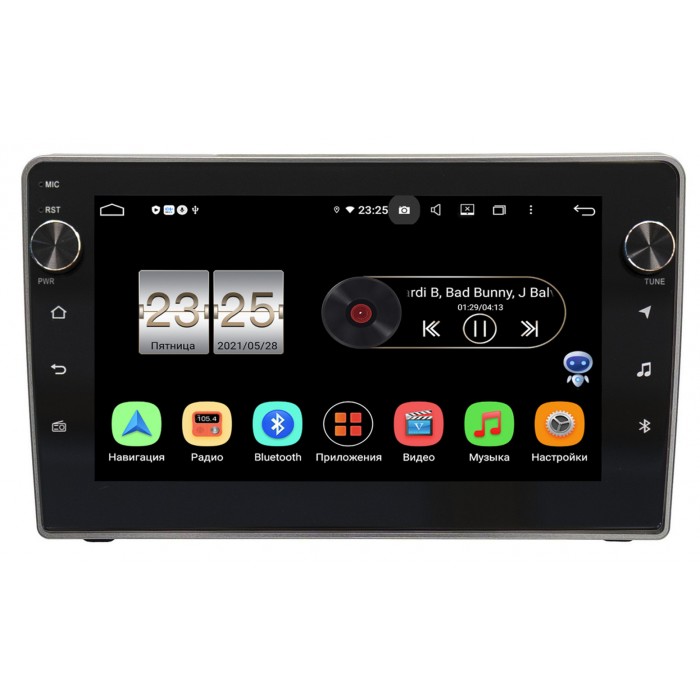 Штатная магнитола Peugeot 407 (2004-2010) (серая) OEM BPX609-1448 на Android 10 (4/64, DSP, IPS, с крутилками)