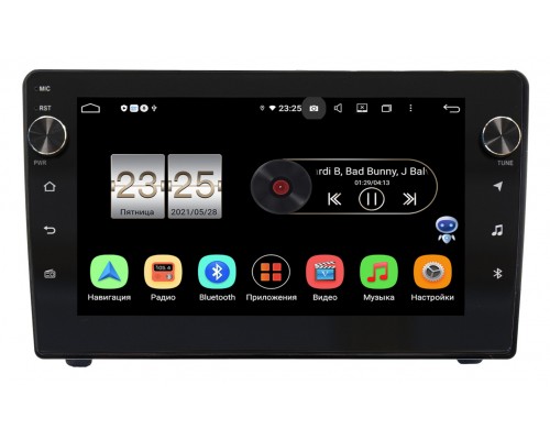 Peugeot 407 (2004-2010) (черная) OEM BPX609-6720 на Android 10 (4/64, DSP, IPS, с крутилками)