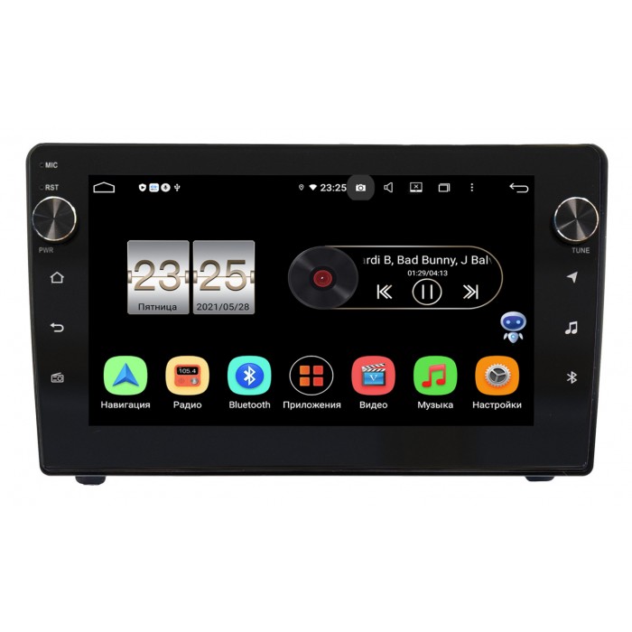 Штатная магнитола Peugeot 407 (2004-2010) (черная) OEM BPX609-6720 на Android 10 (4/64, DSP, IPS, с крутилками)