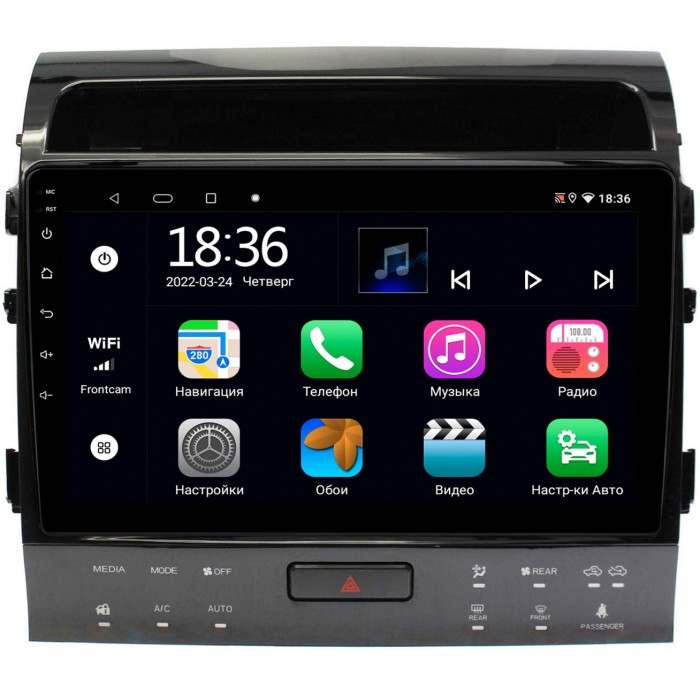 Штатная магнитола Toyota Land Cruiser 200 2010-2012 для авто с NAVI (Тип3) OEM MT10-1203 2/32 на Android 10 CarPlay