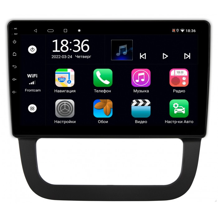 Штатная магнитола Volkswagen Jetta 2005-2011 (с климат-контролем) OEM MT10-1681 2/32 на Android 10 CarPlay