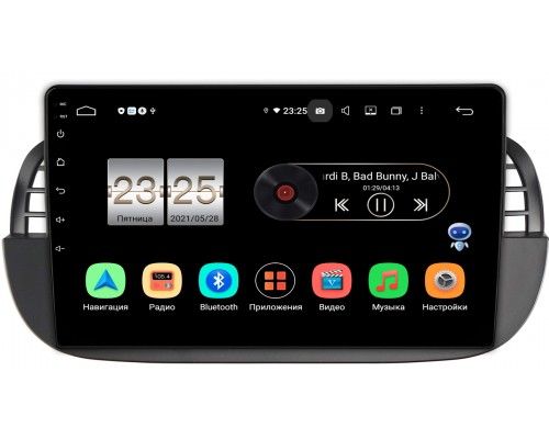 Fiat 500 2 (2007-2015) OEM PX609-1394 на Android 10 (4/64, DSP, IPS)