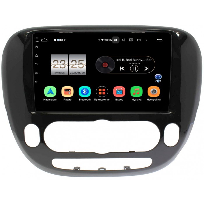 Штатная магнитола Kia Soul II 2013-2019 (без климат-контроля) OEM PX609-157 на Android 10 (4/64, DSP, IPS)