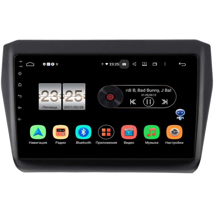 Штатная магнитола Suzuki Swift V 2016-2022 OEM PX609-4875 на Android 10 (4/64, DSP, IPS)