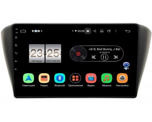 Skoda Fabia 3 (2014-2018) (черная) OEM PX609-571 на Android 10 (4/64, DSP, IPS)
