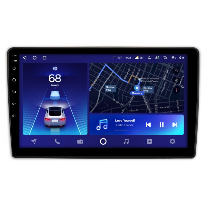 Штатная магнитола Fiat 500L (2012-2017) Teyes CC2 PLUS 10 дюймов 6/128 RM-10-1323 на Android 10 (4G-SIM, DSP, QLed)