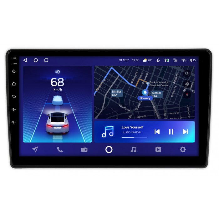 Штатная магнитола Ford Fiesta (Mk7) (2017-2022) Teyes CC2 PLUS 10 дюймов 6/128 RM-10-2525 на Android 10 (4G-SIM, DSP, QLed)