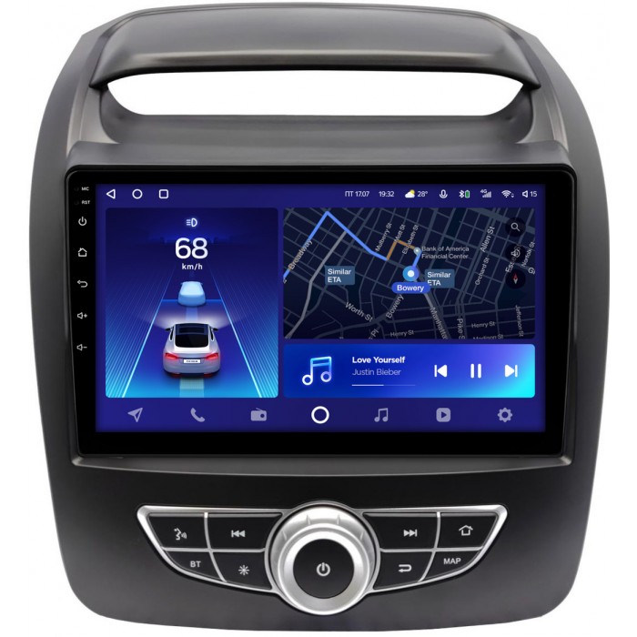 Штатная магнитола Kia Sorento II 2012-2020 (для авто с Navi с кнопками) Teyes CC2 PLUS 9 дюймов 3/32 RM-9-1319 на Android 10 (4G-SIM, DSP, QLed)