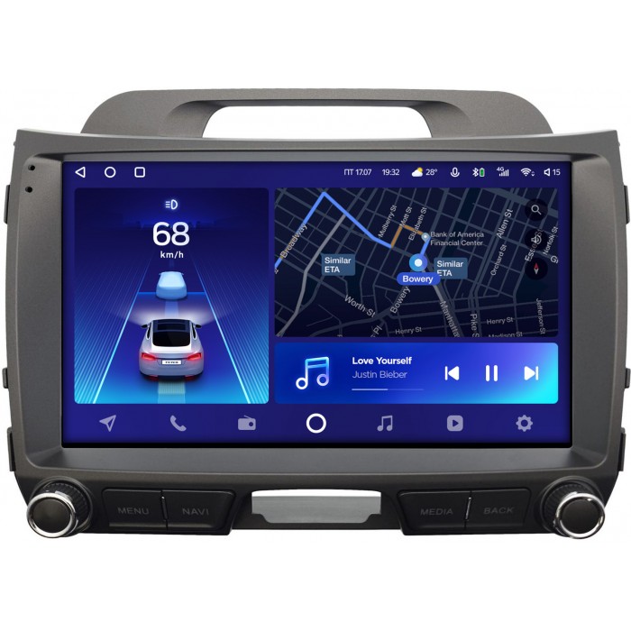 Штатная магнитола Kia Sportage III 2010-2016 Teyes CC2 PLUS 9 дюймов 3/32 RM-9-2772 на Android 10 (4G-SIM, DSP, QLed)
