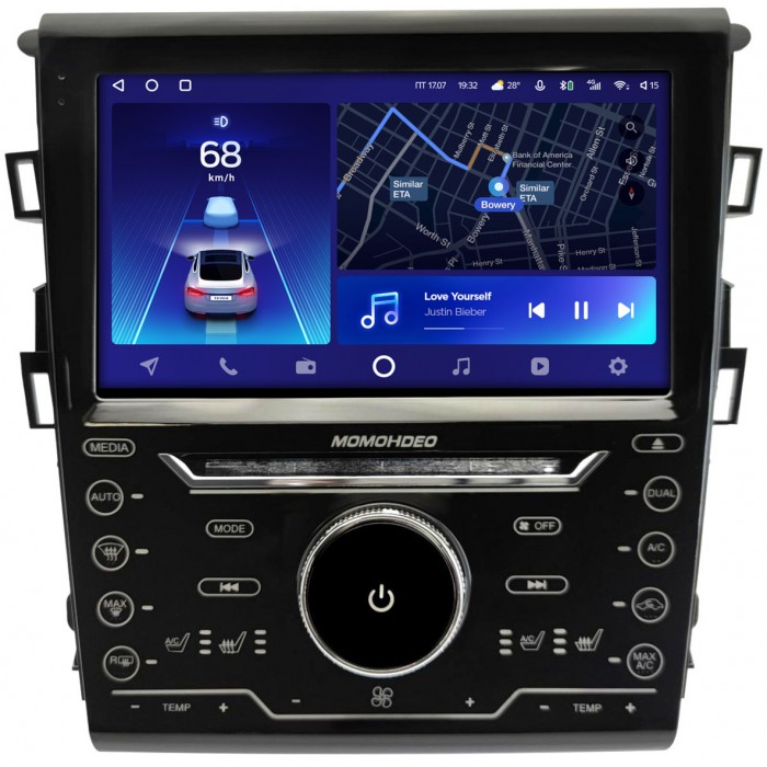 Штатная магнитола Ford Mondeo V 2014-2022, Fusion II (North America) 2012-2016 (Тип 2) авто с камерой Teyes CC2 PLUS 9 дюймов 3/32 RM-9-4088 на Android 10 (4G-SIM, DSP, QLed)
