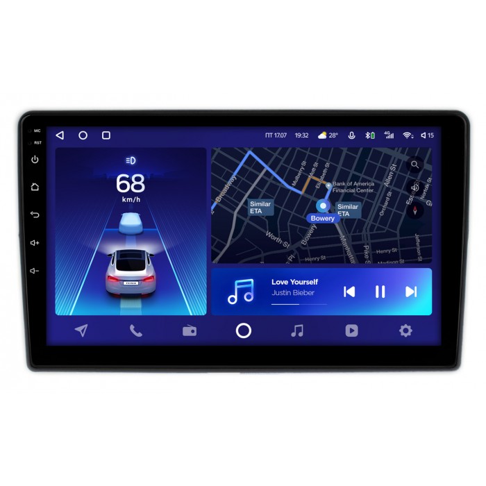 Штатная магнитола Fiat 500 2 (2015-2022) Teyes CC2 PLUS 9 дюймов 6/128 RM-9-1209 на Android 10 (4G-SIM, DSP, QLed)
