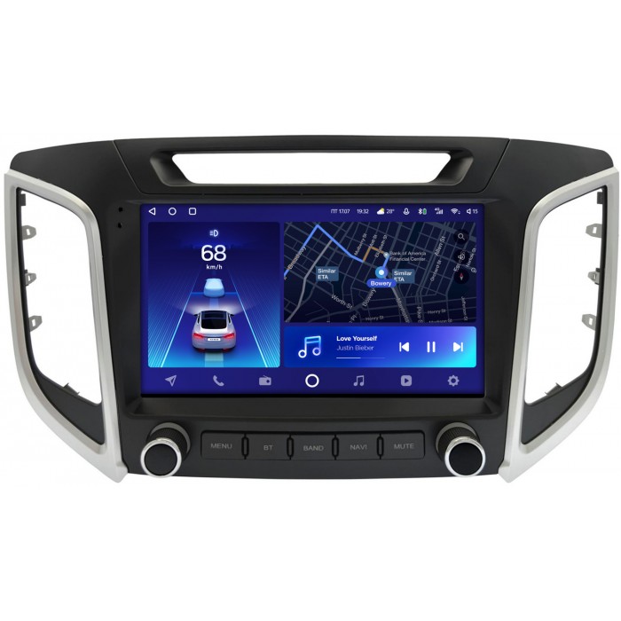 Штатная магнитола Hyundai Creta (2016-2021) Teyes CC2 PLUS 9 дюймов 6/128 RM-9-2419 на Android 10 (4G-SIM, DSP, QLed)