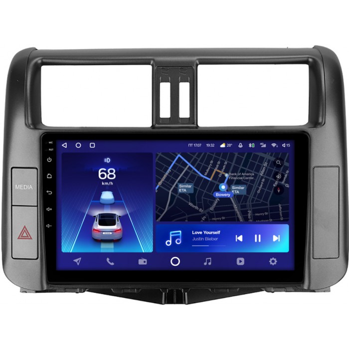 Штатная магнитола Toyota LC Prado 150 2009-2013 (для авто с круговым обзором) Teyes CC2 PLUS 9 дюймов 6/128 RM-9-2750 на Android 10 (4G-SIM, DSP, QLed)