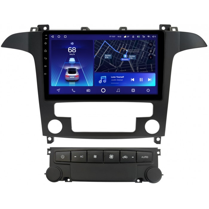 Штатная магнитола Ford S-MAX 2006-2015 (для авто с NAVI) Teyes CC2 PLUS 9 дюймов 6/128 RM-9-5493 на Android 10 (4G-SIM, DSP, QLed)