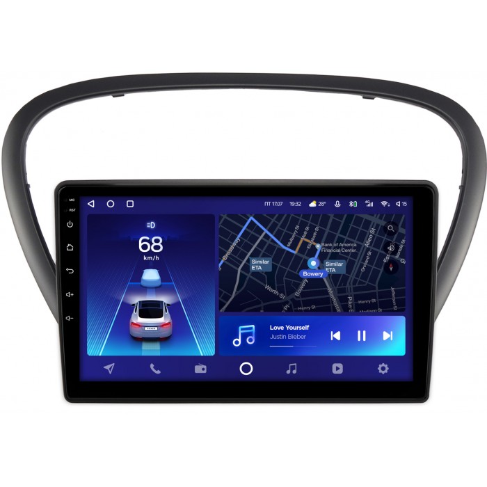 Штатная магнитола Peugeot 607 (2004-2010) Teyes CC2 PLUS 9 дюймов 6/128 RM-9-6060 на Android 10 (4G-SIM, DSP, QLed)