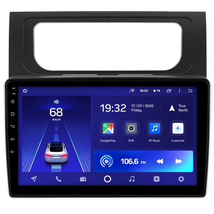 Штатная магнитола Volkswagen Touran II 2010-2015 (черная) Teyes CC2L PLUS 10 дюймов 1/16 RM-10-1164 на Android 8.1 (DSP, IPS, AHD)