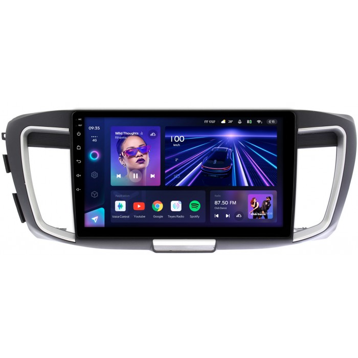 Штатная магнитола Honda Accord 9 (2012-2019) Teyes CC3 10 дюймов 3/32 RM-10-1151 на Android 10 (4G-SIM, DSP, QLed)