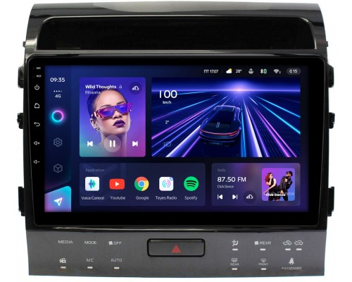 Toyota Land Cruiser 200 2010-2012 для авто с NAVI (Тип3) Teyes CC3 10 дюймов 3/32 RM-10-1203 на Android 10 (4G-SIM, DSP, QLed)