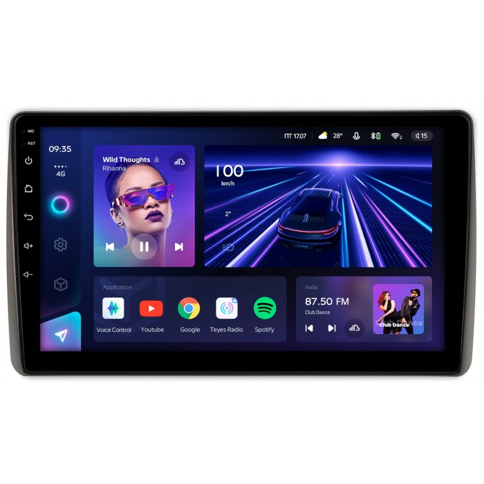 Штатная магнитола Toyota Highlander (U70) (2019-2022) Teyes CC3 2K 10.36 дюймов 4/64 RM-10-1440 на Android 10 (4G-SIM, DSP, QLed)