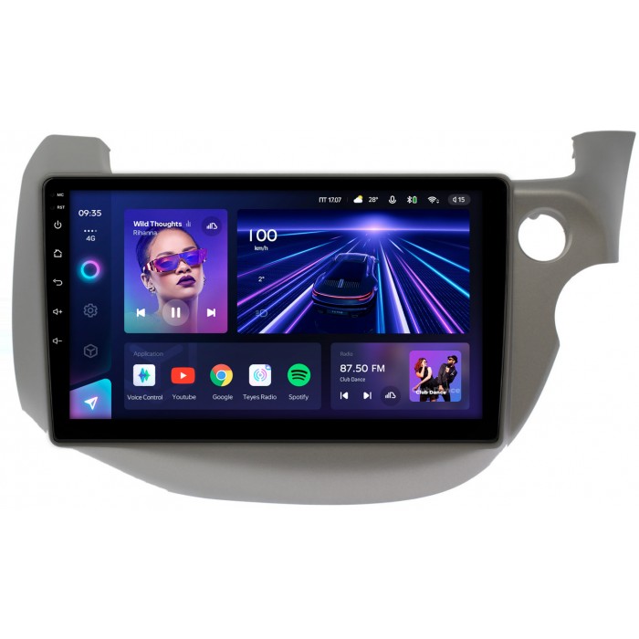 Штатная магнитола Honda Fit II 2008-2014 Teyes CC3 10 дюймов 6/128 RM-10-3186 на Android 10 (4G-SIM, DSP, QLed)