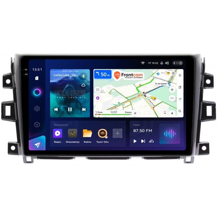 Штатная магнитола Nissan Navara (Frontier) IV (D23) 2014-2022 Teyes CC3 2K 10.36 дюймов 3/32 RM-10-1116 на Android 10 (4G-SIM, DSP, QLed)