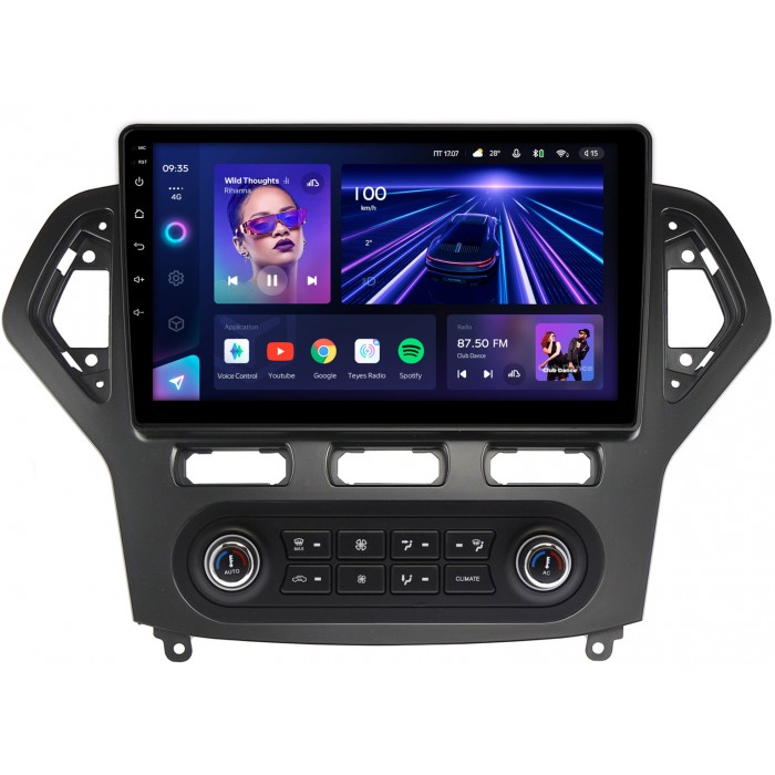 Штатная магнитола Ford Mondeo IV 2007-2010 Teyes CC3 2K 10.36 дюймов 3/32 RM-10-1380 на Android 10 (4G-SIM, DSP, QLed)