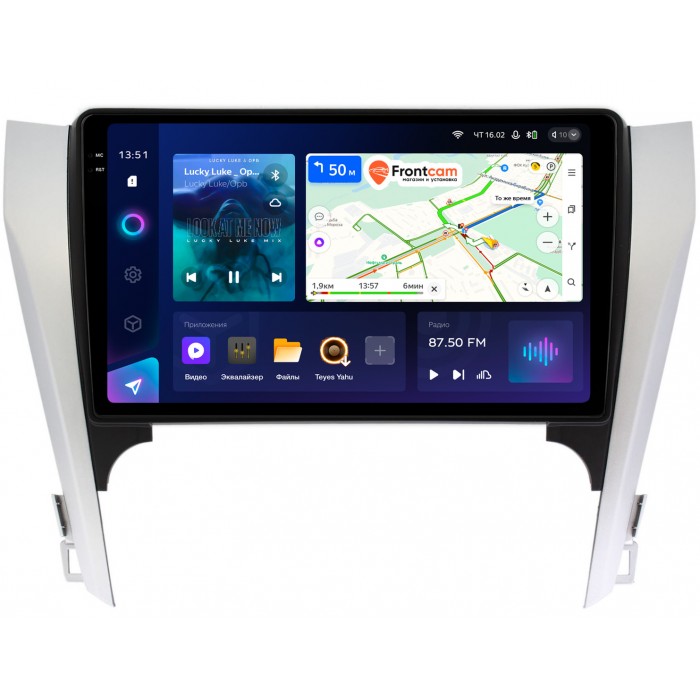 Штатная магнитола Toyota Camry XV50 (2011-2014) Teyes CC3 2K 10.36 дюймов 6/128 RM-10-169-1 на Android 10 (4G-SIM, DSP, QLed) (для авто с камерой, JBL)