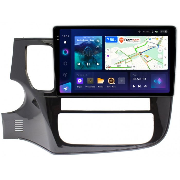 Штатная магнитола Mitsubishi Outlander III 2012-2022 Teyes CC3 2K 10.36 дюймов 6/128 RM-10-493 на Android 10 (4G-SIM, DSP, QLed)