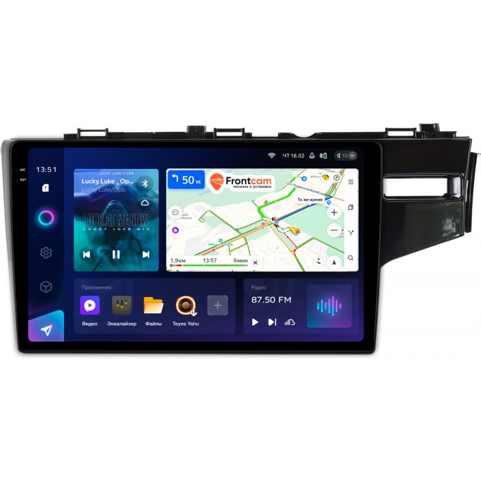 Штатная магнитола Honda Fit 3 (2013-2020) (правый руль) Teyes CC3 2K 10.36 дюймов 6/128 RM-10-508 на Android 10 (4G-SIM, DSP, QLed)