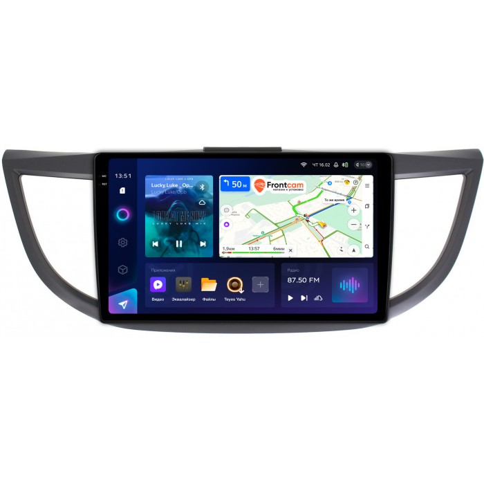Штатная магнитола Honda CR-V 4 (2011-2018) Teyes CC3 2K 10.36 дюймов 6/128 RM-1012 на Android 10 (4G-SIM, DSP, QLed)