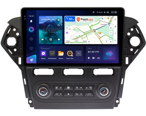 Ford Mondeo IV 2010-2015 (черная) Teyes CC3 2K 10.36 дюймов 6/128 RM-1018 для авто с Blaupunkt на Android 10 (4G-SIM, DSP, QLed)