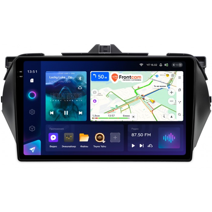 Штатная магнитола Suzuki Ciaz (2014-2019) Teyes CC3 2K 9.5 дюймов 3/32 RM-9-1555 на Android 10 (4G-SIM, DSP, QLed)