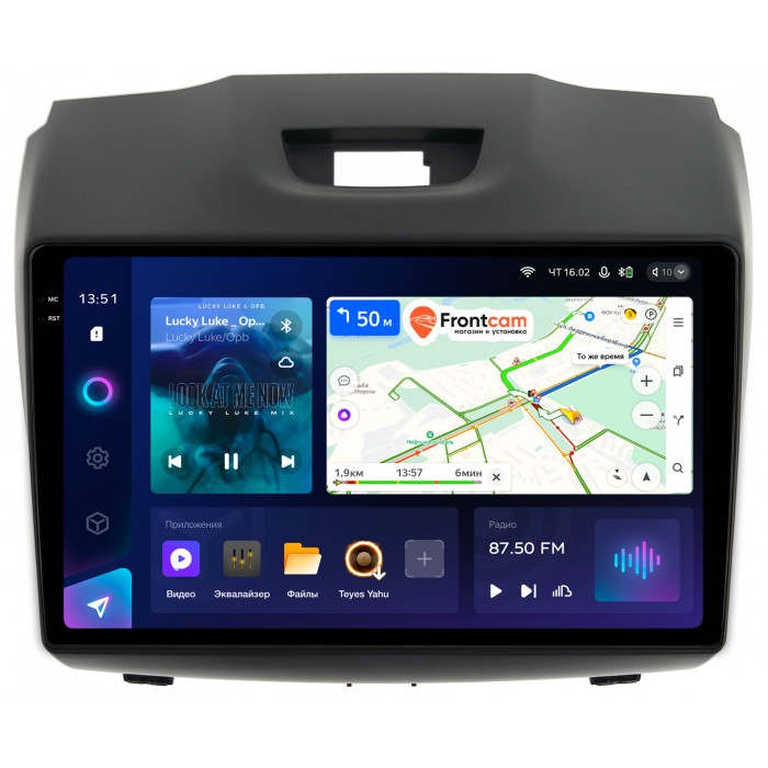 Штатная магнитола Isuzu D-Max 2 (2012-2020) (тип 2) Teyes CC3 2K 9.5 дюймов 3/32 RM-9-293 на Android 10 (4G-SIM, DSP, QLed)