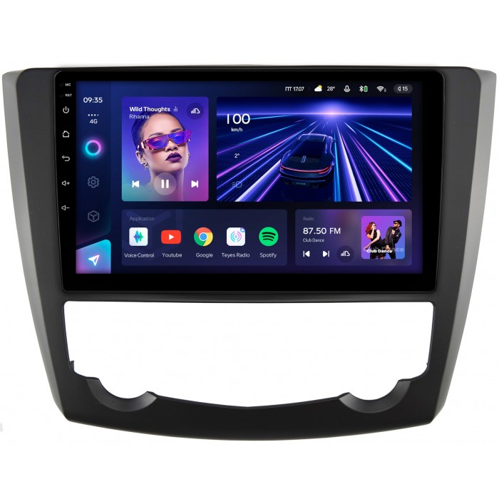 Штатная магнитола Renault Kadjar (2015-2018) Teyes CC3 2K 9.5 дюймов 3/32 RM-9-6160 на Android 10 (4G-SIM, DSP, QLed)