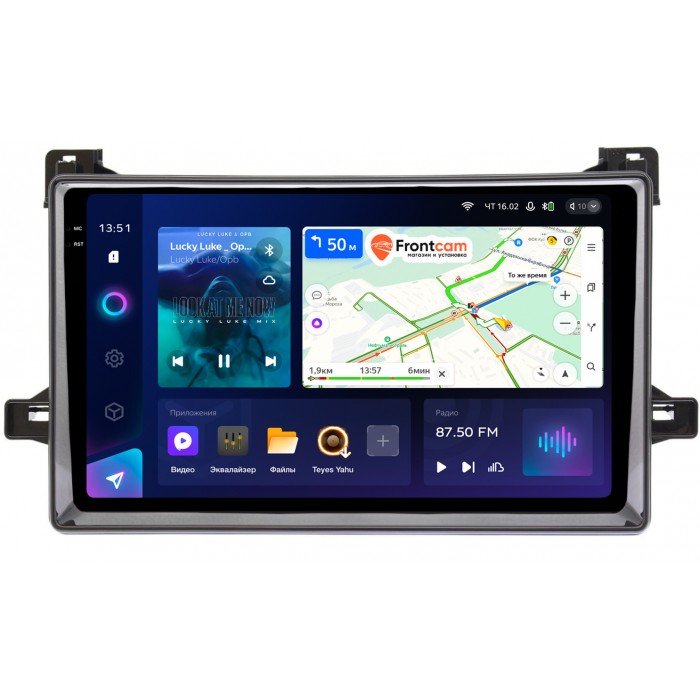 Штатная магнитола Toyota Prius IV (XW50) 2015-2022 (черный глянец) Teyes CC3 2K 9.5 дюймов 3/32 RM-9-651 на Android 10 (4G-SIM, DSP, QLed)