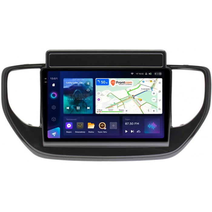 Штатная магнитола Hyundai Solaris II 2020-2022 (для авто с экраном) Teyes CC3 2K 9.5 дюймов 3/32 RM-9-TK957 на Android 10 (4G-SIM, DSP, QLed)