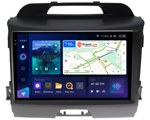 Kia Sportage III 2010-2016 для авто без камеры Teyes CC3 2K 9.5 дюймов 3/32 RM-9071 на Android 10 (4G-SIM, DSP, QLed)