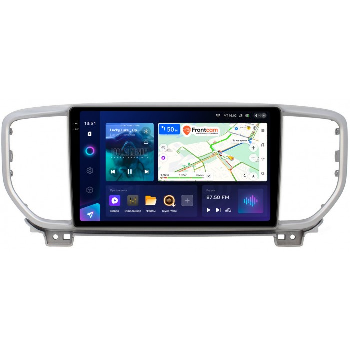 Штатная магнитола Kia Sportage IV 2018-2022 Teyes CC3 2K 9.5 дюймов 3/32 RM-9085 на Android 10 (4G-SIM, DSP, QLed) (для авто без камеры)