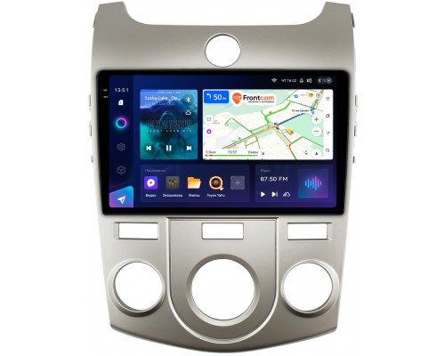 Kia Cerato 2 (2008-2013) для авто с кондиционером Teyes CC3 2K 9.5 дюймов 3/32 RM-9128 на Android 10 (4G-SIM, DSP, QLed)