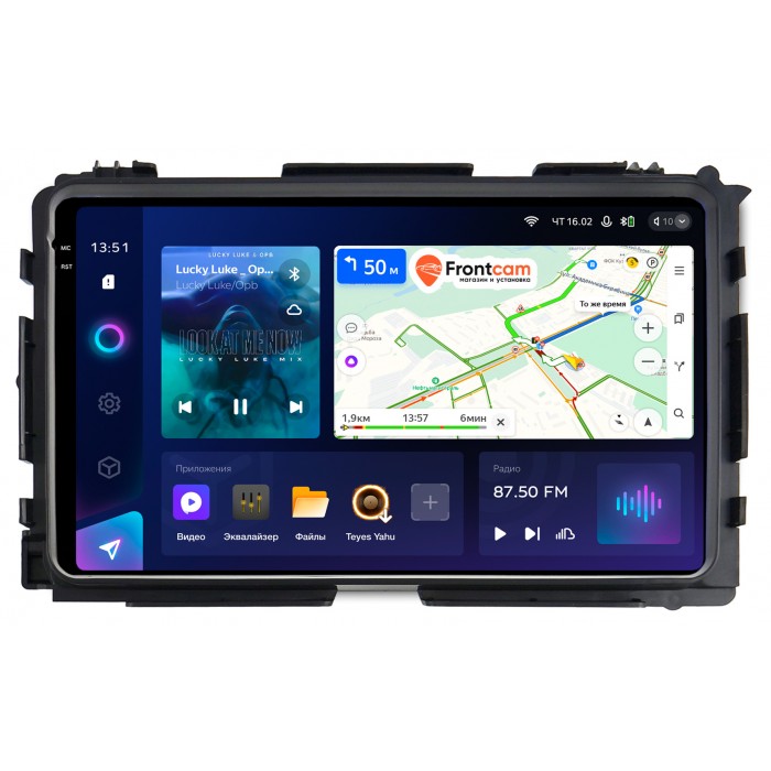 Штатная магнитола Honda Vezel 2013-2021 Teyes CC3 2K 9.5 дюймов 3/32 RM-9141 на Android 10 (4G-SIM, DSP, QLed)
