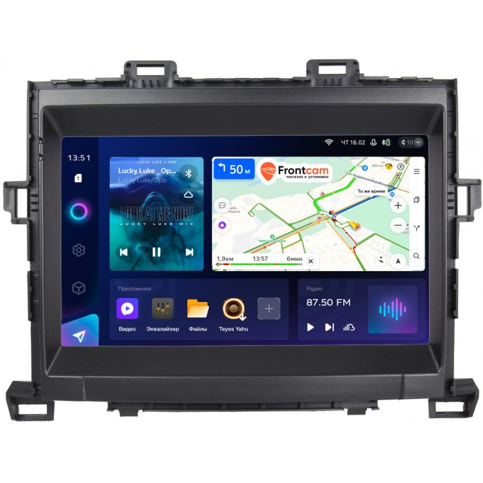 Штатная магнитола Toyota Alphard 2, Vellfire (2008-2015) Teyes CC3 2K 9.5 дюймов 3/32 RM-9156 на Android 10 (4G-SIM, DSP, QLed)