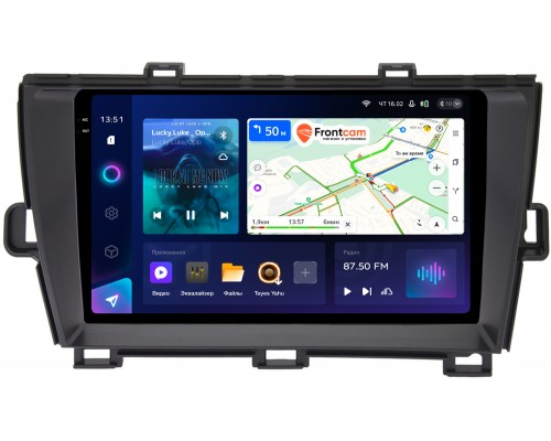 Toyota Prius III (XW30) 2009-2015 (левый руль) Teyes CC3 2K 9.5 дюймов 3/32 RM-9210 на Android 10 (4G-SIM, DSP, QLed)